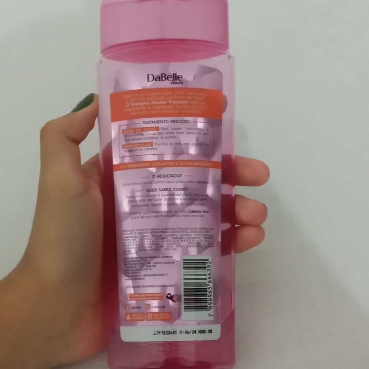 review photo of Dabelle Shampoo Água de rosas micelar precioso shared by @maahluuia on 29 Jan 2022 - review