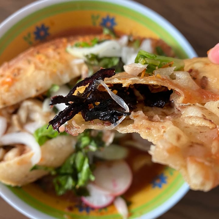 review photo of El Vegano Torta ahogada y tacos dorados shared by @shizomaru on 04 Jun 2021 - review