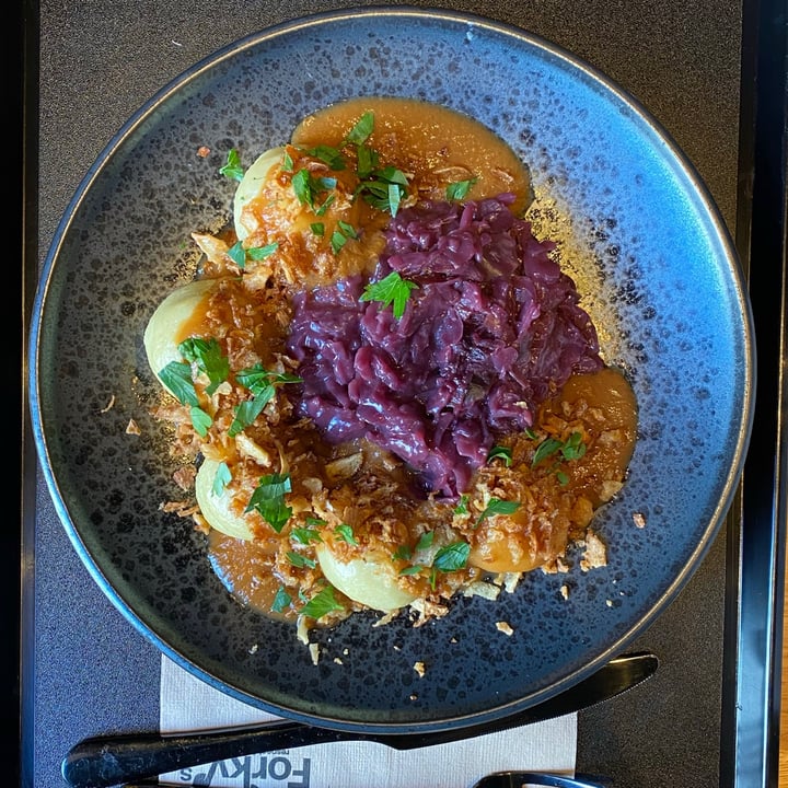 photo of Forky's Speckknödel mit Rotkraut shared by @natkay on  25 Oct 2020 - review