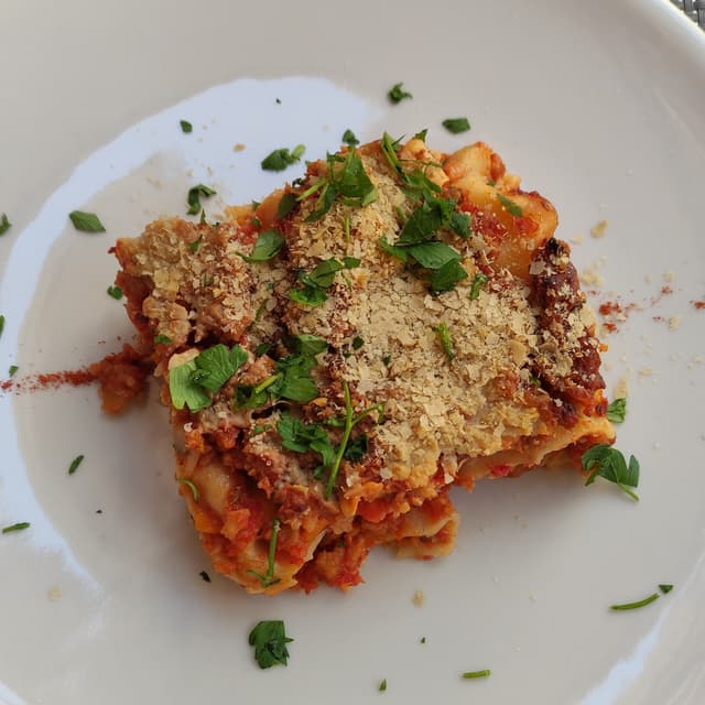 Photo of the dish “Lasagna Vegana Con Ragù Di Seitan”