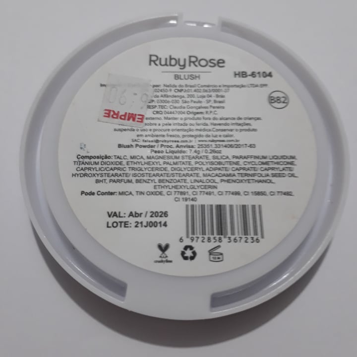 photo of RubyRose blush shared by @rogeria on  07 Jul 2022 - review