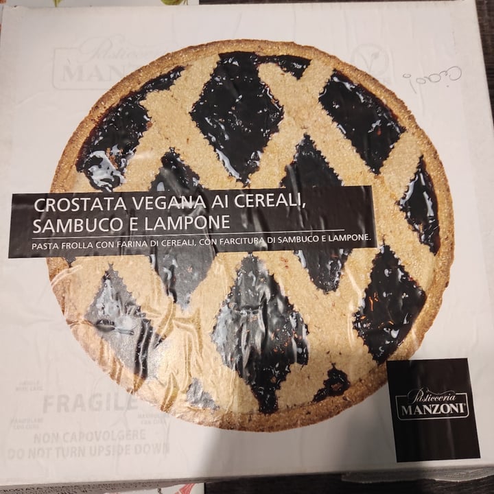 review photo of pasticceria manzoni crostata ai cereali, sambuco, lampone shared by @vegari on 29 Sep 2022 - review