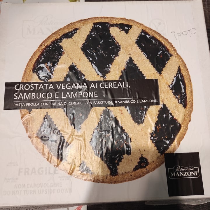 photo of pasticceria manzoni crostata ai cereali, sambuco, lampone shared by @vegari on  29 Sep 2022 - review