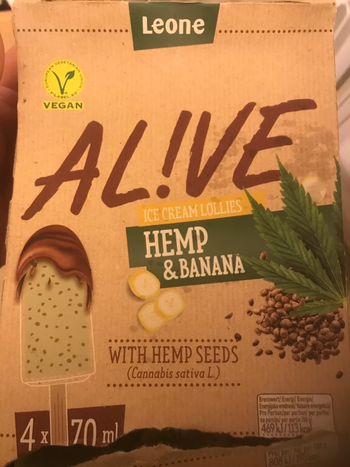 photo of Leone Alive Hemp Banana shared by @tighesheena on  30 Sep 2022 - review