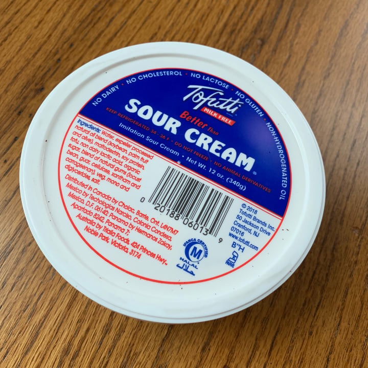 photo of Tofutti Better than Sour Cream shared by @stphsmth on  27 Nov 2018 - review