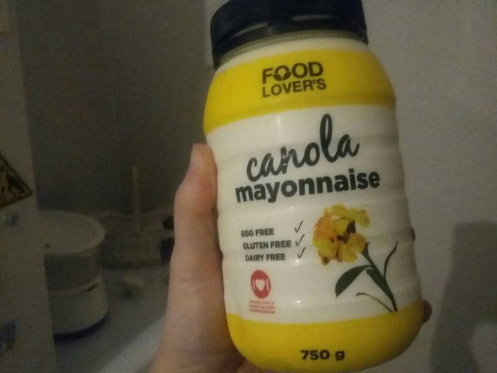 photo of Food Lover's Canola Mayonnaise shared by @teaganogorman on  28 Nov 2019 - review