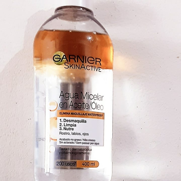 photo of Garnier Agua Micelar shared by @vdeveganismo on  19 Dec 2020 - review