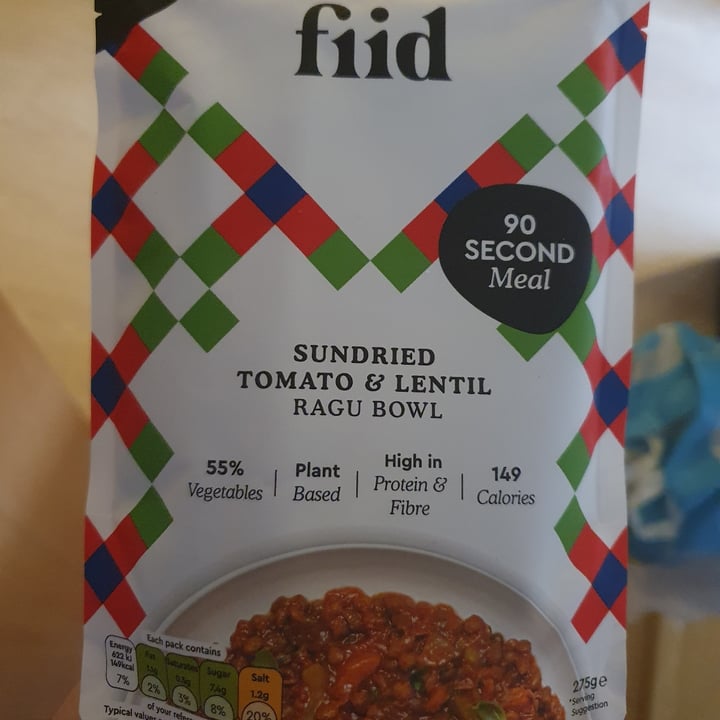 photo of Fiid Italian Sundried Tomato And Lentil Ragu shared by @gembean on  19 Nov 2021 - review