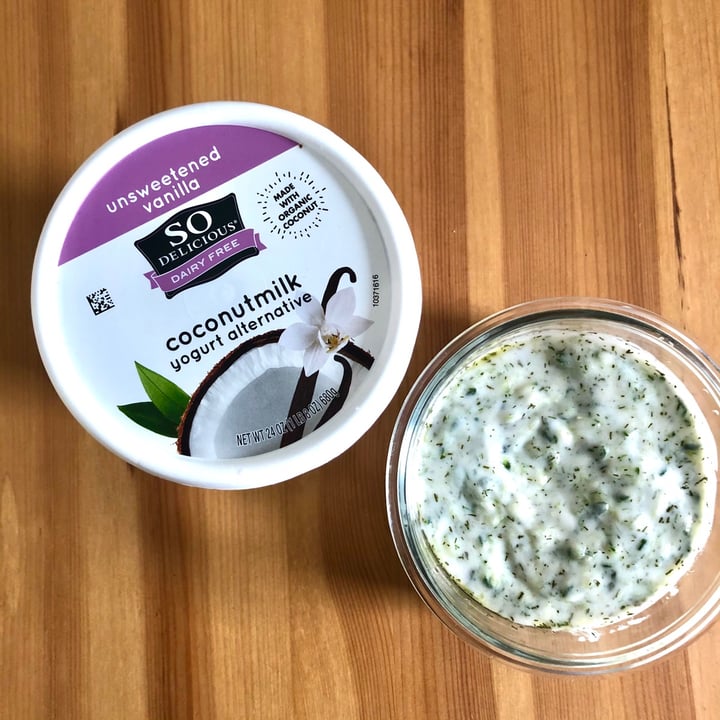 photo of So Delicious Dairy Free Unsweetened Vanilla Coconutmilk Yogurt Alternative shared by @aqualing on  17 Apr 2021 - review