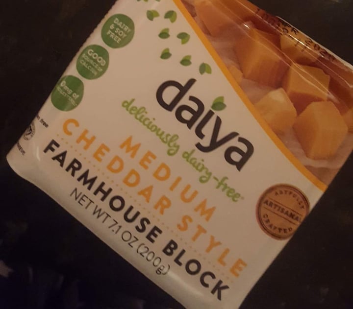 photo of Daiya Medium Cheddar Style Farmhouse Block  shared by @kerrymacgregor on  01 Apr 2020 - review