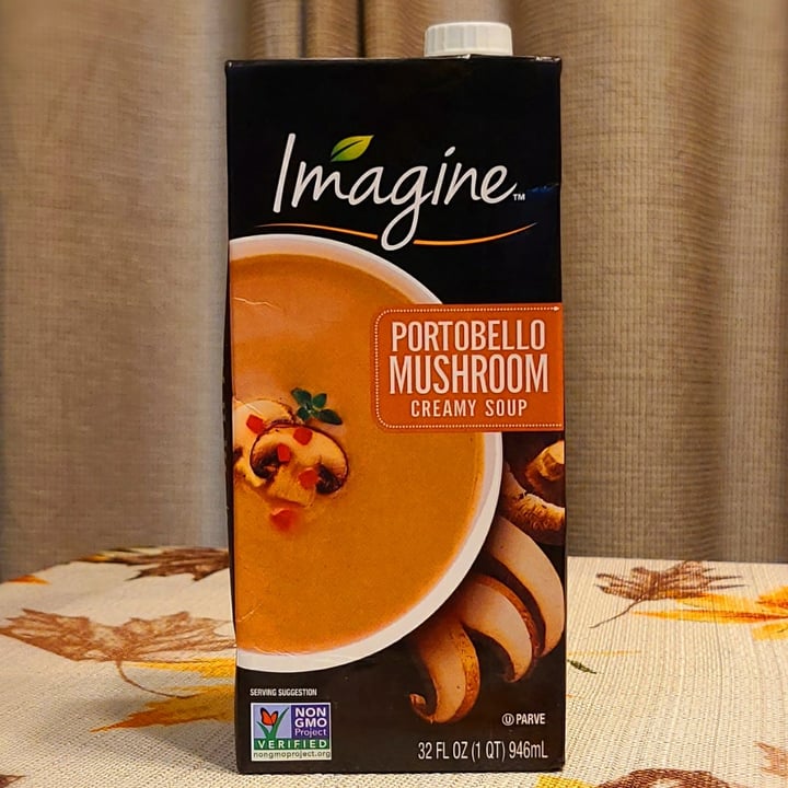 photo of Imagine Foods Creamy Portobello Mushroom Soup shared by @agreene428 on  21 Nov 2020 - review