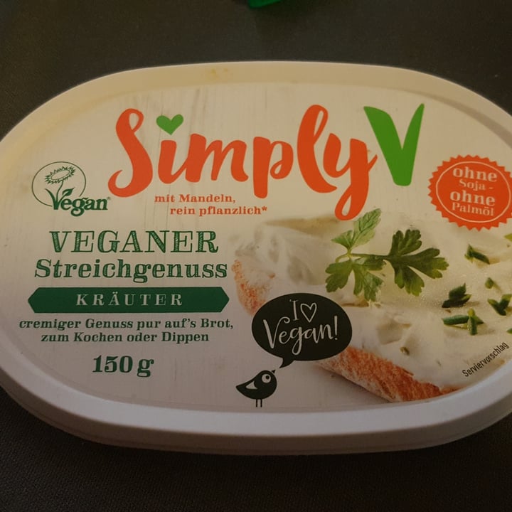 photo of Simply V Cremiger Kräuter Streichgenuss shared by @esha16 on  19 Dec 2022 - review