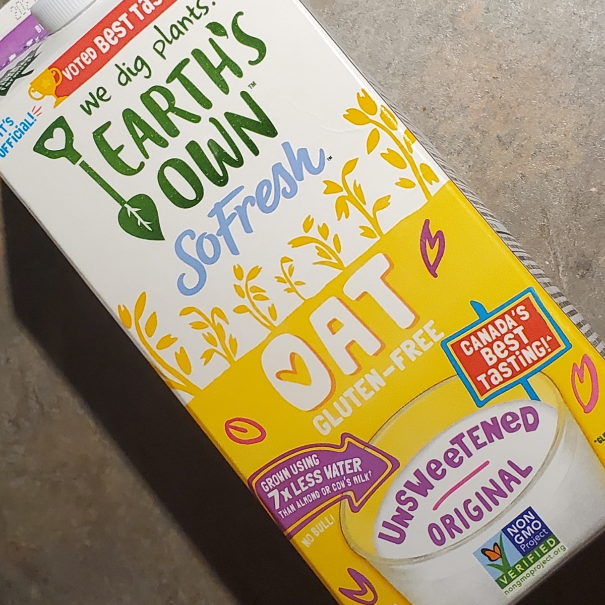 Earth's Own Oat Milk Unsweetened Reviews abillion