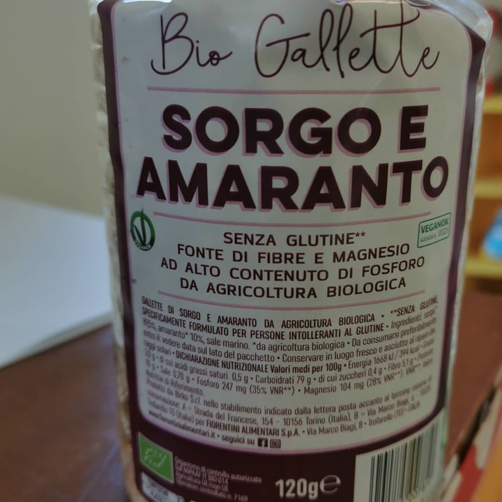 photo of Ok Bio Gallette sorgo e amaranto shared by @mappamondo on  22 Mar 2022 - review
