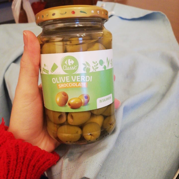 photo of Carrefour Classic Olive Verdi Snocciolate-in Salamoia shared by @ilariaveg on  15 Oct 2021 - review