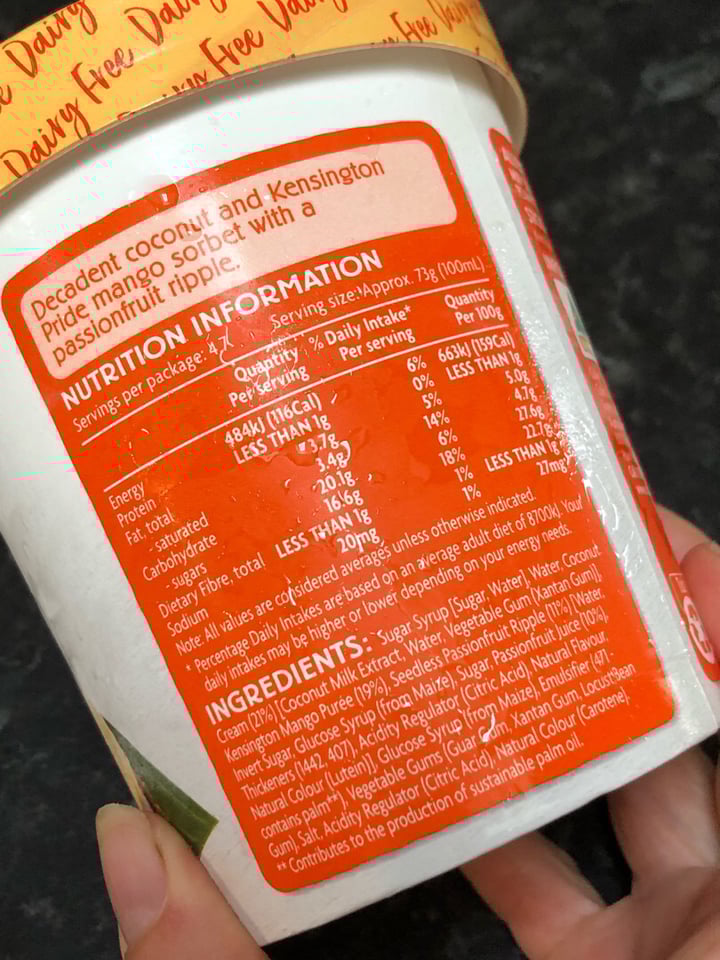 review photo of Coles Coconut mango dessert shared by @littlets on 29 Dec 2019 - review
