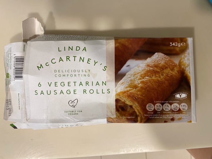 photo of Linda McCartney's Vegetarian Sausage Rolls shared by @gardengoddess on  16 Apr 2020 - review