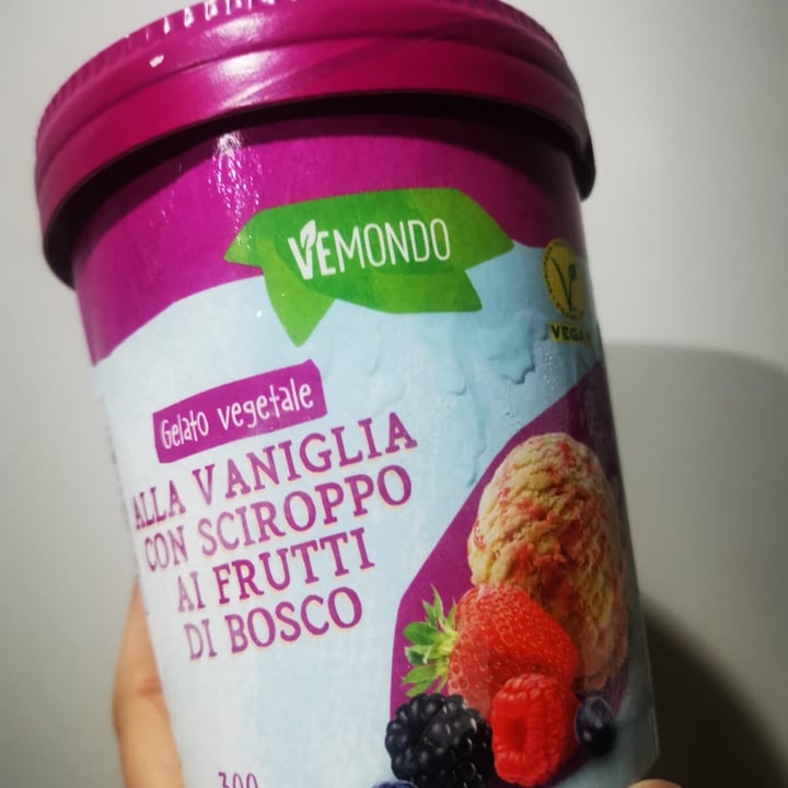 review photo of Vemondo Gelato vegetale alla vaniglia con sciroppo ai frutti di bosco shared by @paolomln on 06 Aug 2021 - review