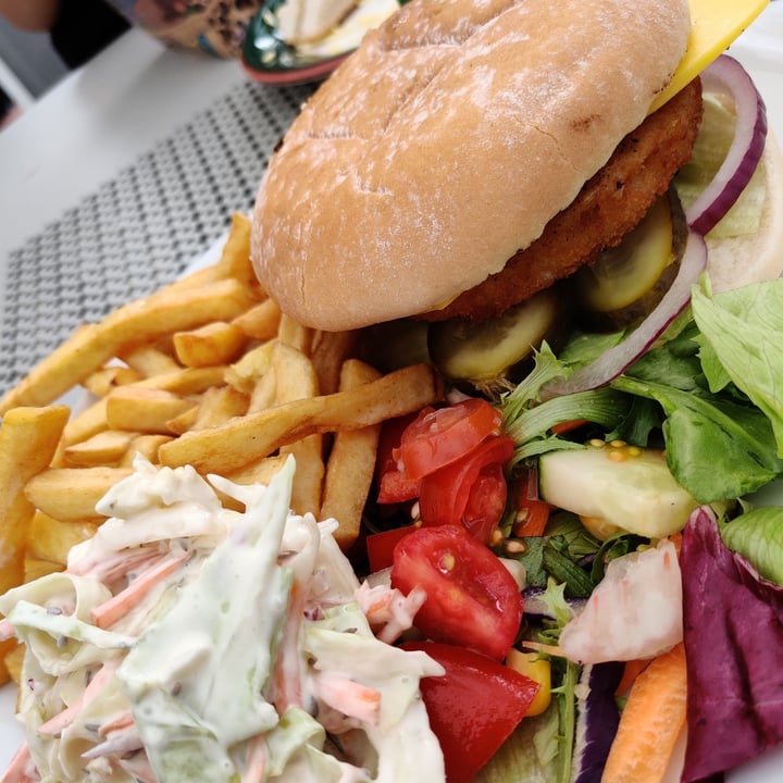 photo of The Retreat Animal Rescue Chicken Burger shared by @cr0vegan on  18 Sep 2020 - review