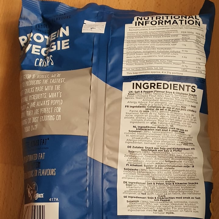 photo of Good & honest Popped Protein Crisps shared by @abata on  23 May 2022 - review