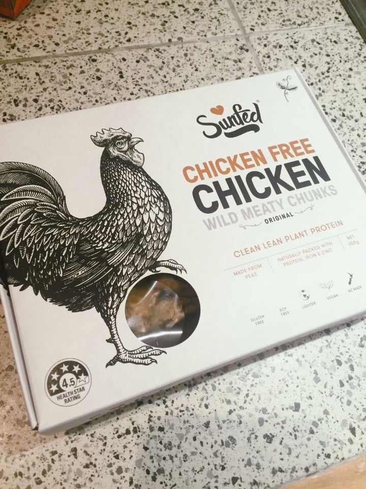 photo of Sunfed Sunfed® Chicken Free Chicken™ Wild Meaty Chunks shared by @vegkate11 on  27 Sep 2019 - review
