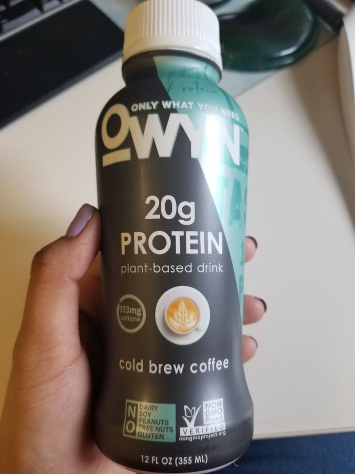 review photo of OWYN Protein Drink Cold Brew Coffee shared by @laurag034 on 11 Feb 2020 - review