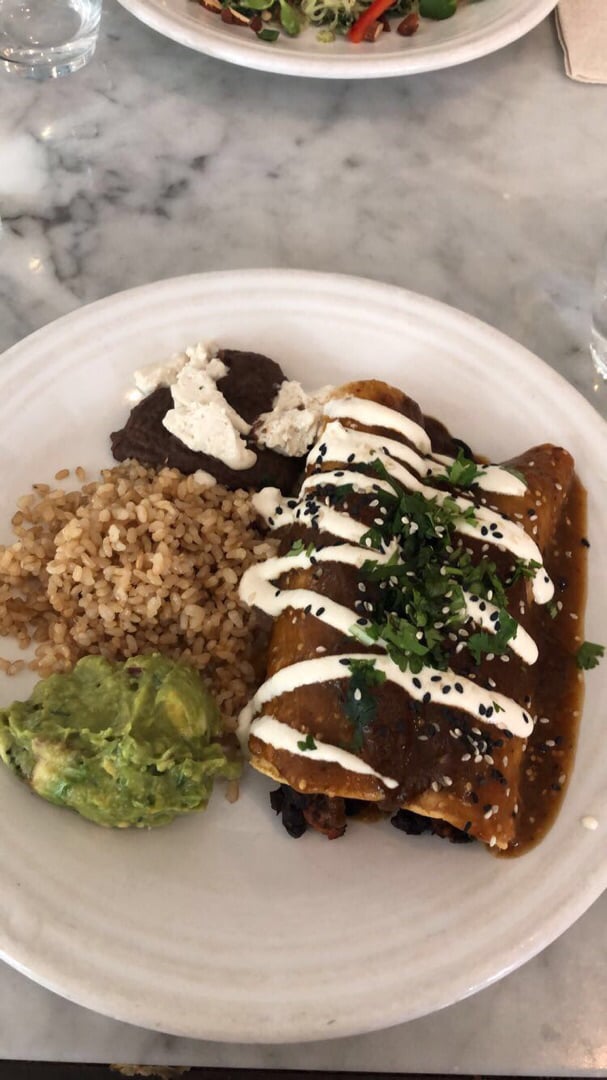 review photo of Cafe Gratitude San Diego Elated - Southwestern Style Enchiladas shared by @bellennia on 21 Jul 2019 - review