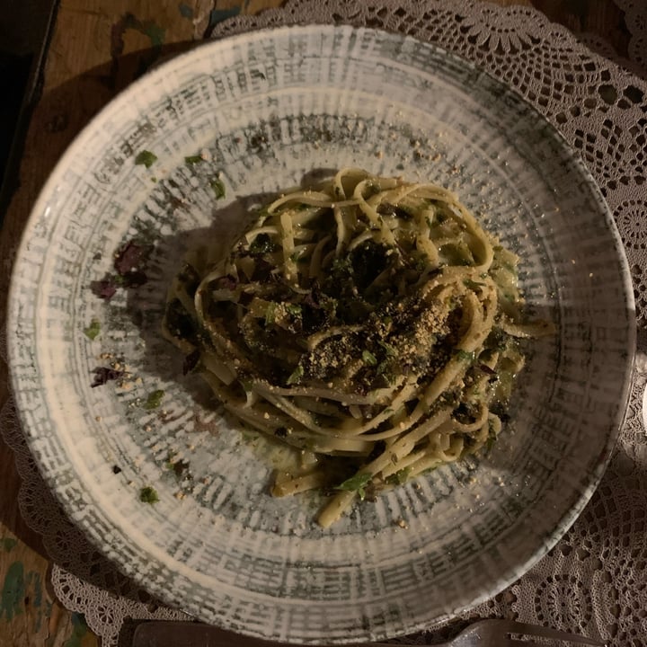 photo of MOON - Move Ortigia Out of Normality Linguine con formaggio di anacardi ed alghe nori shared by @arguably on  09 Oct 2022 - review