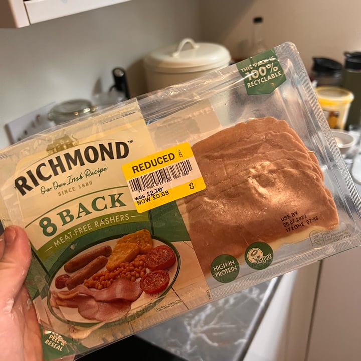 photo of Richmond 8 Back Meat-Free Rashers shared by @annaleitner on  30 Jul 2022 - review