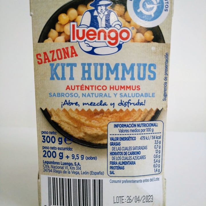 photo of Luengo Kit hummus shared by @troosti on  17 Dec 2022 - review