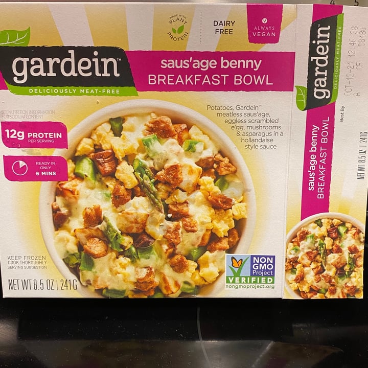 photo of Gardein Saus’age benny Breakfast Bowl shared by @irishgirlinfl on  16 Nov 2020 - review