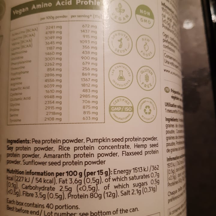 review photo of Alpha Foods (Supplements) Vegan Protein Neutral shared by @naimanotfound on 02 Mar 2022 - review
