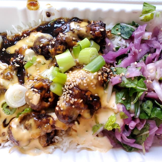 Photo of the dish “Hunny Garlic Cauliflower Wing Bowl (GF)”