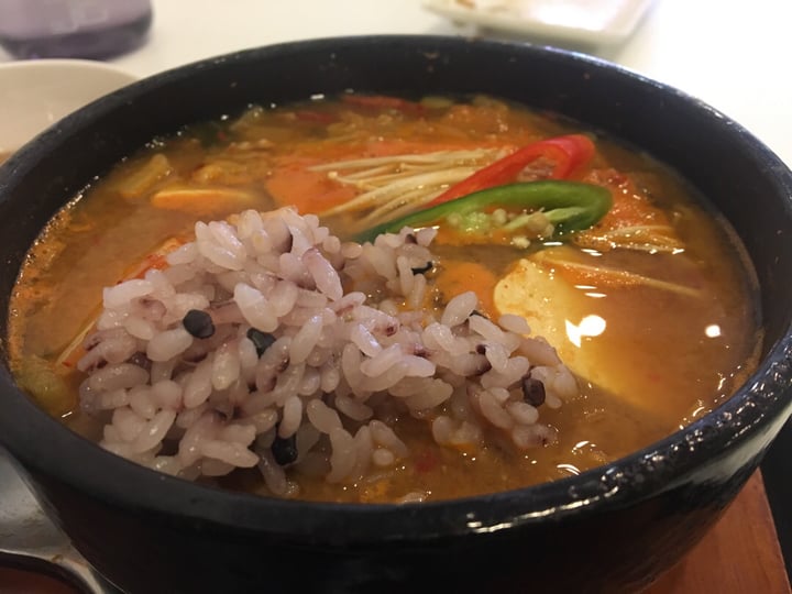 photo of Soul Veggie Korean Vegetarian Doenjjang jjigae shared by @naomializadavis on  02 Aug 2018 - review