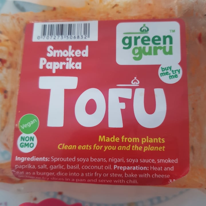 photo of Green Guru Firm Baked Organic Tofu: Smoked Paprika shared by @carienlieb on  23 Aug 2021 - review