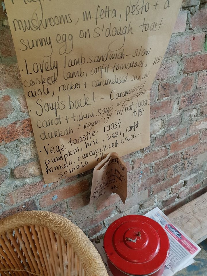 photo of Two Sisters Garage Caramelized carrot and tahini soup shared by @taraveg on  17 Jun 2019 - review