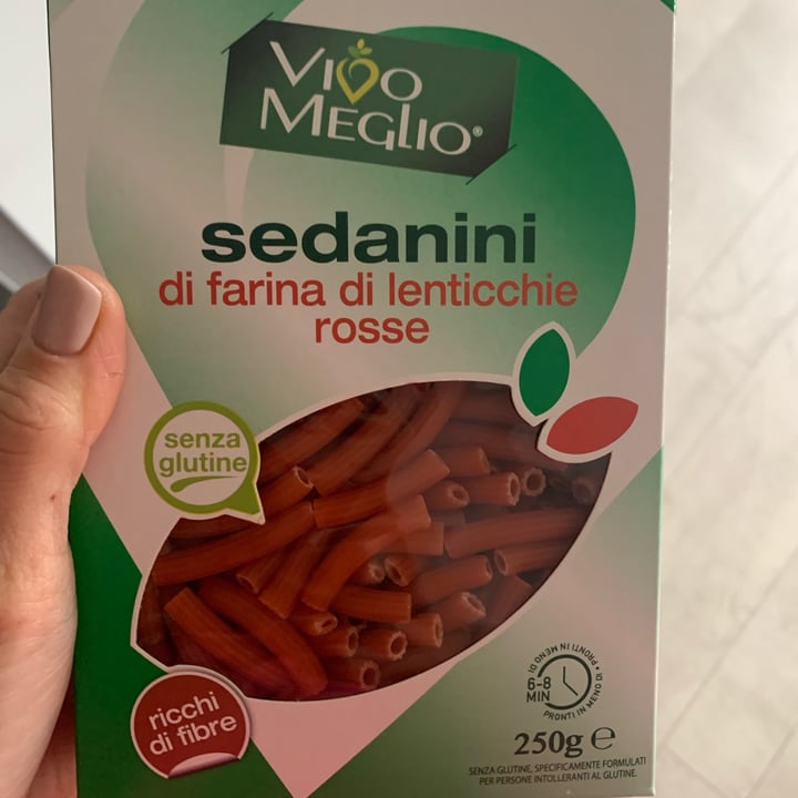 photo of Vivo Meglio Sedanini di farina di lenticchie rosse shared by @chiaras on  27 Nov 2021 - review