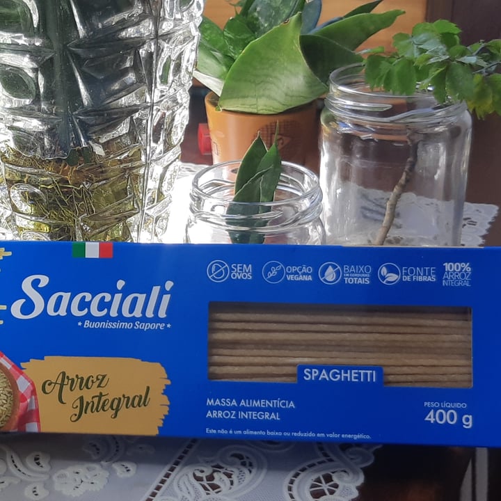 review photo of Sacciali Massa Alimentícia Arroz Integral shared by @patischelb on 28 Apr 2022 - review