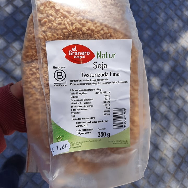 review photo of El Granero Integral Soja Texturizada Fina shared by @alichia on 24 Mar 2021 - review