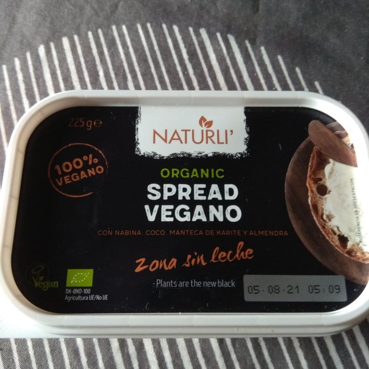 photo of Naturli' Spread Vegano shared by @davidganja on  30 Oct 2021 - review