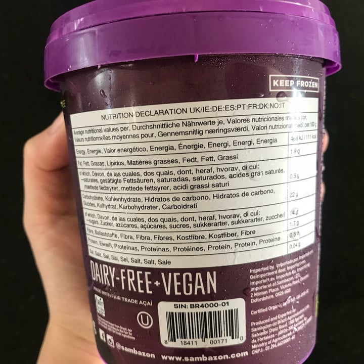 review photo of Sambazon Frozen Scoopable Acai shared by @sunshineinspo on 30 Sep 2021 - review