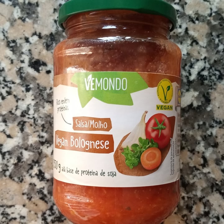 photo of Vemondo  Salsa Vegan Bolognese shared by @titoherbito on  31 Jul 2022 - review