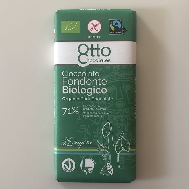photo of Otto chocolates Cioccolato fondente biologico 71% shared by @emsinflames on  15 Jun 2022 - review