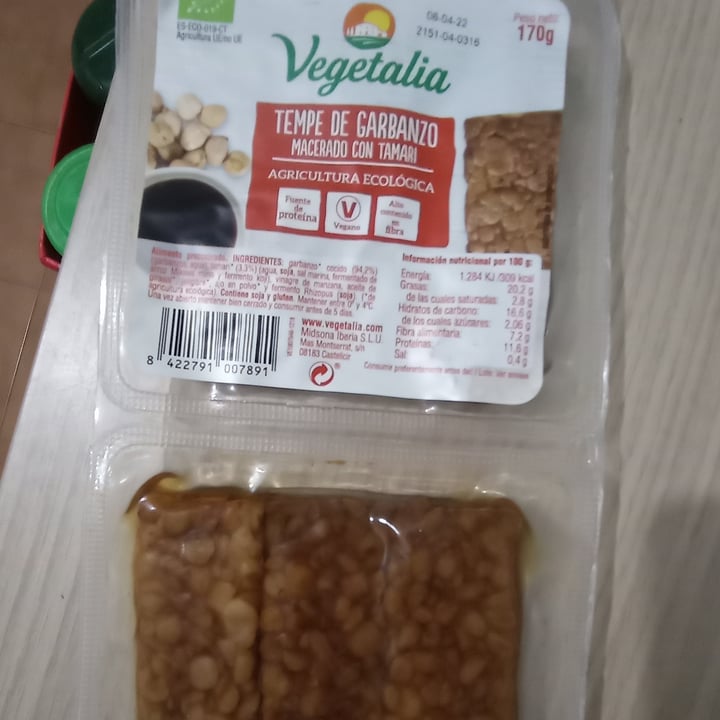 review photo of Vegetalia Tempe de garbanzos shared by @huellavegana on 17 Mar 2022 - review