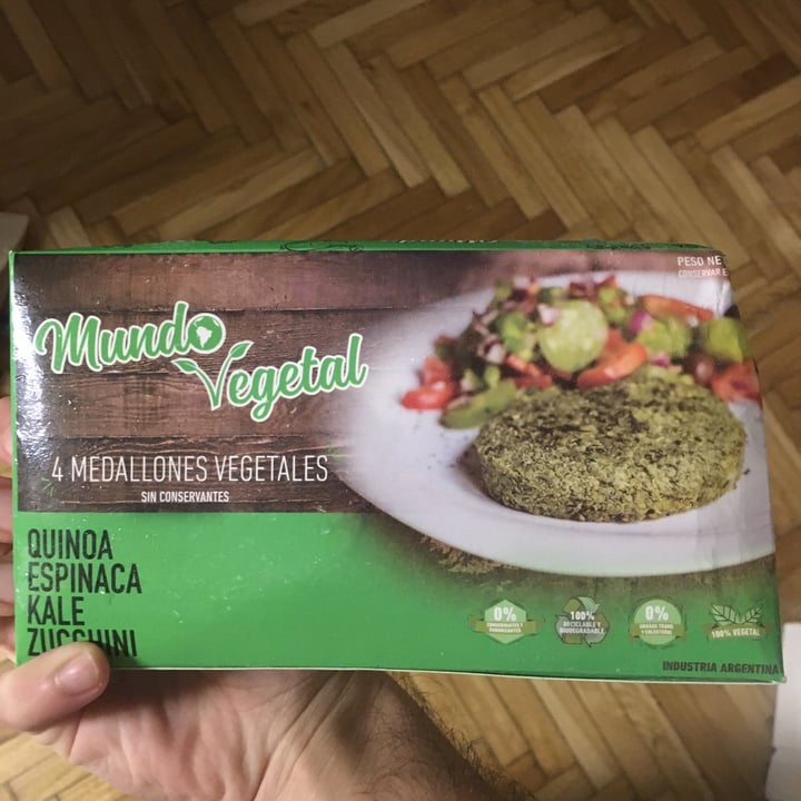 photo of Mundo Vegetal Medallones Vegetales Quinoa Espinaca Kale Zucchini shared by @leandiluigi on  01 Jun 2020 - review