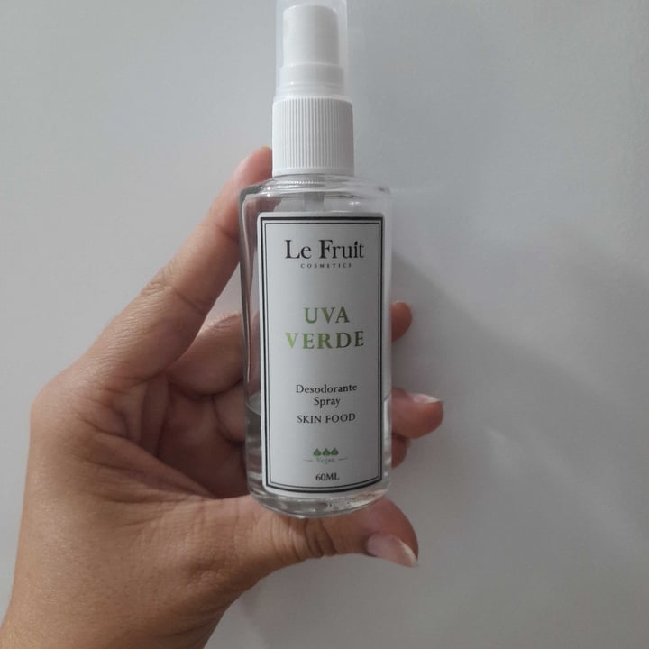 photo of Le fruit Cosmetics Desodorante Spray Uva Verde shared by @luag on  20 Apr 2022 - review