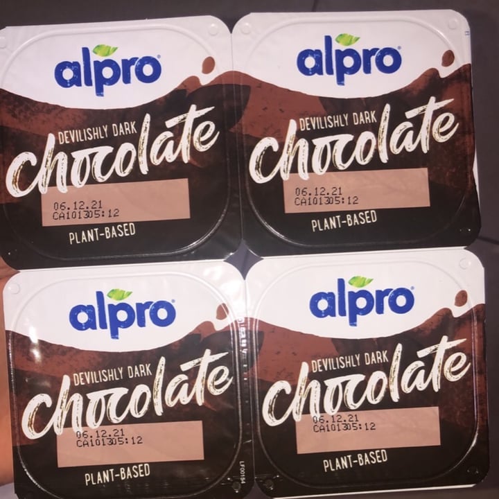 photo of Alpro Devilish Dark Chocolate Dessert shared by @cas on  28 Apr 2021 - review