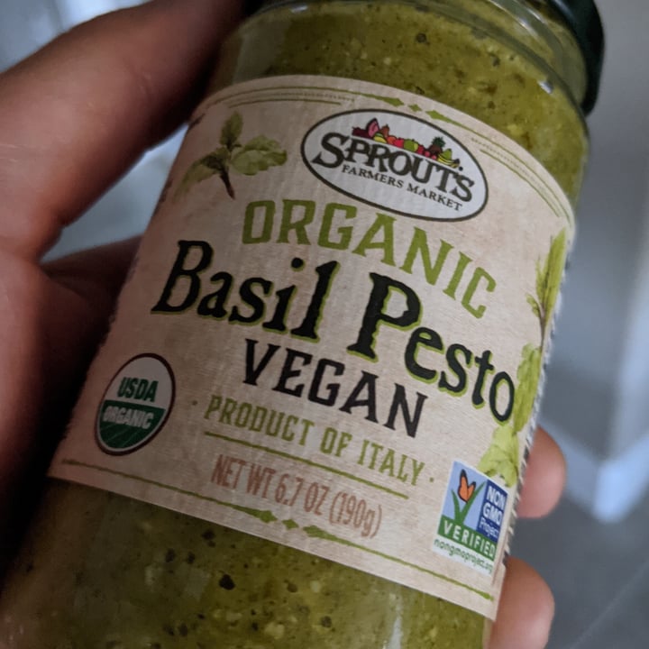 photo of Sprouts Farmers Market Basil Pesto shared by @timdaly on  17 Jul 2020 - review