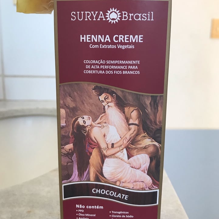 photo of Creme Coloração Henna Surya Coloração Henna Surya Brasil shared by @danijardini on  03 Aug 2022 - review