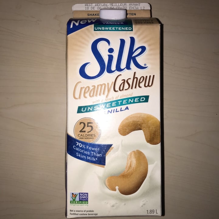 photo of Silk Unsweetened Cashewmilk Original shared by @ambivalentideas on  08 Dec 2018 - review